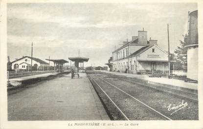 / CPA FRANCE 49 "La Possonnière, la gare"
