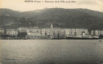 / CPA FRANCE 20 "Bastia, panorama de la ville et du port"