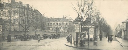 / CPA PANORAMIQUE FRANCE 75007 "Paris, boulevard des invalides et institut des aveugles"