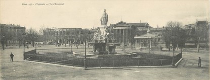 CPA PANORAMIQUE FRANCE 30 "Nîmes, l'Esplanade"