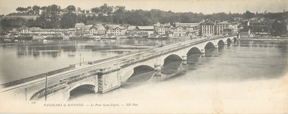 CPA PANORAMIQUE FRANCE 64 "Bayonne, le pont Saint Esprit"