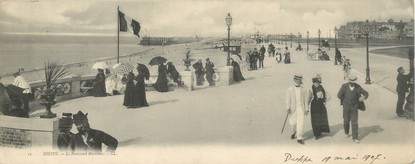 CPA PANORAMIQUE FRANCE 76 "Dieppe, le boulevard Maritime"