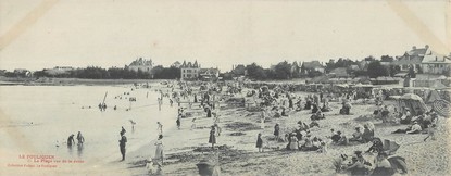 CPA PANORAMIQUE FRANCE 44 "Le Pouligen, la plage vue de la jetée"