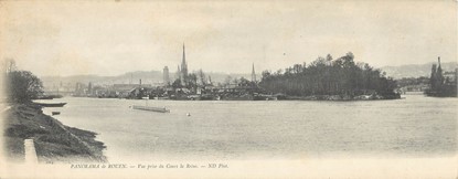 CPA PANORAMIQUE FRANCE 76 "Panorama de Rouen"