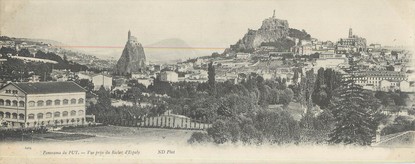 CPA PANORAMIQUE FRANCE 43 "Panorama du Puy, vue prise du Rocher d'Espaly"