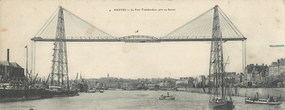 CPA PANORAMIQUE FRANCE 44 "Nantes, le pont transbordeur"