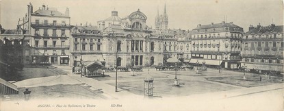 CPA PANORAMIQUE FRANCE 49 "Angers, place du ralliement, le théâtre"