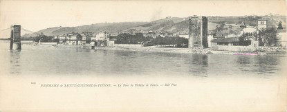 CPA PANORAMIQUE FRANCE 69 "Panorama de Sainte Colombe les Vienne, la tour de Philippe de Valois"