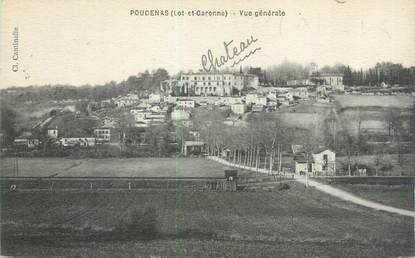 CPA FRANCE 47 "Poudenas, vue générale"