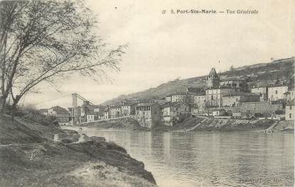 CPA FRANCE 47 "Port Sainte Marie, vue générale "