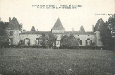 CPA FRANCE 47 "Espiens, château de Mazelières"