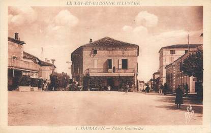 CPA FRANCE 47 "Damazan, place Gambetta"