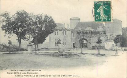 CPA FRANCE 47 "Duras, entrée principale du château du Duc de Duras"