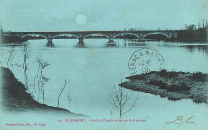 CPA FRANCE 47 "Marmande, pont du chemin de fer"