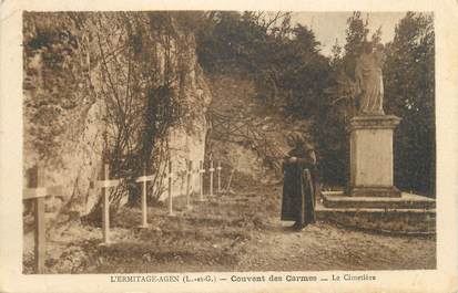CPA FRANCE 47 "L'Ermitage Agen, couvent des Carmes, cimetière"