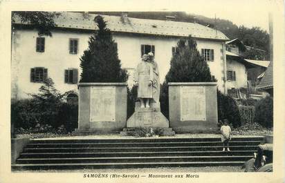 CPSM FRANCE 74 "Samoëns, monuments aux morts"