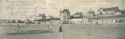 CPA PANORAMIQUE FRANCE 50 "Saint Pair sur Mer, vue générale de la plage"