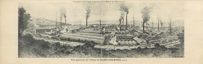 CPA PANORAMIQUE FRANCE 42 "Vue générale de l'usine de Saint Chamond"