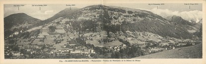 CPA PANORAMIQUE FRANCE 74 "Saint Gervais Les Bains, panorama, vallée de Montjoie"