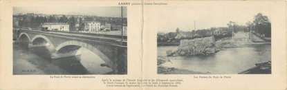 CPA PANORAMIQUE FRANCE 77 "Lagny pendant la guerre"