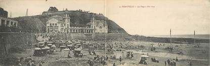 CPA PANORAMIQUE FRANCE 50 "Granville, la plage à mer basse"