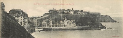 CPA PANORAMIQUE FRANCE 50 "Granville, vue générale du Normandy Hôtel"