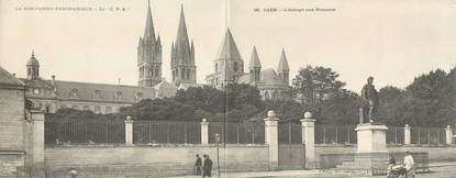 CPA PANORAMIQUE FRANCE 14 "Caen, l'abbaye aux hommes"