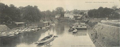 CPA PANORAMIQUE FRANCE 95 "L'Isle Adam, bras et pont du Cabouillet"