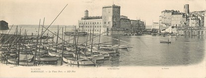 CPA PANORAMIQUE FRANCE 13 "Marseille, le vieux port"