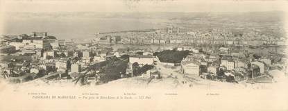 CPA PANORAMIQUE FRANCE 13 "Panorama de Marseille, vue prise de Notre Dame de La Garde"