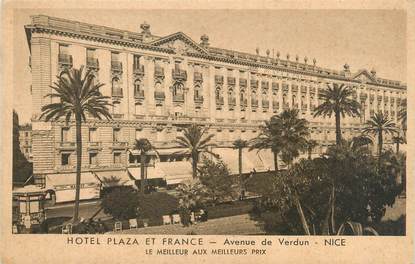 CPA FRANCE 06 "Nice, hôtel Plaza et France" / PARIS RP IMPRIMES
