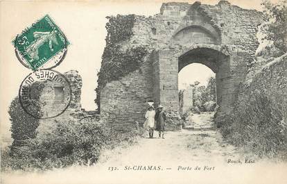 / CPA FRANCE 13 "Saint Chamas, porte du fort"