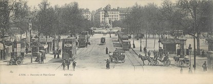 CPA PANORAMIQUE FRANCE 69 "Lyon, panorama de la Place Carnot"