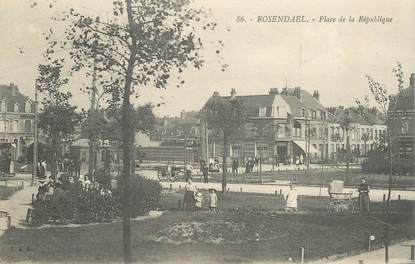 CPA FRANCE 59 "Rosendael, Place de la République"