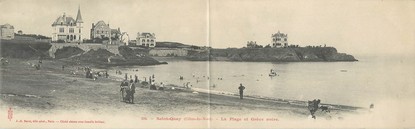 CPA PANORAMIQUE FRANCE 22 "Saint Quay, la plage et Grève noire"