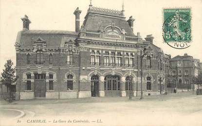 CPA FRANCE 59 "Cambrai, la gare du Cambrésis"