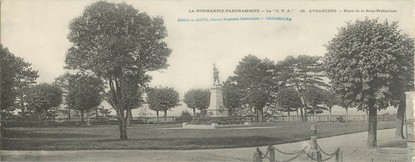 CPA PANORAMIQUE FRANCE 50 "Avranches, place de la sous préfecture"