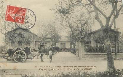 / CPA FRANCE 13 "Salon, union fermière des grands moulins, usine de la Crau"