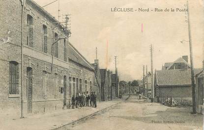 CPA FRANCE 59 "Lécluse, rue de la poste"