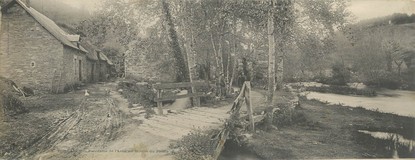 CPA PANORAMIQUE FRANCE 29 "Pont Aven, panorama de l'Aven au moulin du Plessis "