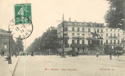 CPA FRANCE 59 "Lille, place Richebé"