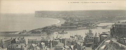 CPA PANORAMIQUE FRANCE 76 "Le Tréport, vue générale du port"