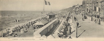 CPA PANORAMIQUE FRANCE 14 "Cabourg, la plage"