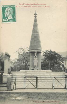 CPA FRANCE 09 "Saint Girons, monument aux morts"