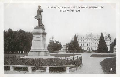 CPA FRANCE 74 "Annecy, le monument Germain Sommeiller et la préfecture"