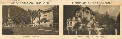 CPA PANORAMIQUE FRANCE 74 "Chamonix, hôtel de la Sapinière"