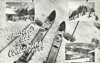 CPSM FRANCE 74 "Les Contamines" / SKI