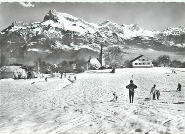 CPSM FRANCE 74 "Combloux, vue sur les Aiguilles de Warens"