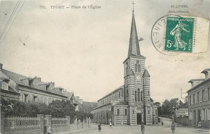 CPA FRANCE 76 "Yport, place de l'église"