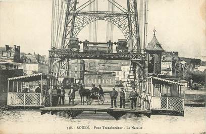 CPA FRANCE 76 "Rouen, pont transbordeur, la nacelle"